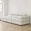 Soffa 3-sits 288cm Vit Armstöd Höger - Paris