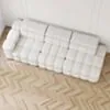 Soffa 3-sits 288cm Vit Armstöd Vänster - Paris