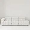 Soffa 3-sits 288cm Vit Armstöd Vänster - Paris