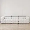 Soffa 3-sits 285cm Vit Boucle  - Paris