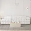 Soffa 3-sits 288cm Vit Boucle Armstöd Höger - Paris