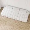 Soffa 3-sits 288cm Vit Boucle Armstöd Höger - Paris