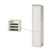 Vit Garderobsmodul 1D-06 Vänster Panel - Monte Carlo