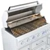 Gasolgrill Vit Rostfritt Stål 162cm - Monte Carlo
