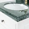 Kommod Badrum 60cm Vit Wyoming - Grön Marmor