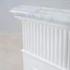 Kommod Badrum 120cm Idaho Vit - Vit Marmor
