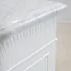 Kommod Badrum 120cm Idaho Vit - Vit Marmor