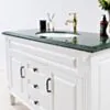 Kommod Badrum 120cm Nashville Vit - Grön Marmor