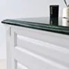Kommod Badrum 120cm Nashville Vit - Grön Marmor