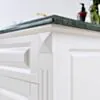 Kommod Badrum 120cm Nashville Vit - Grön Marmor