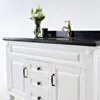 Kommod Badrum 120cm Nashville Vit - Svart Granit