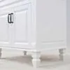 Kommod Badrum 80cm Nashville Vit - Beige Marmor