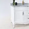 Kommod Badrum 120cm Ottawa Vit - Blå Marmor