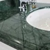 Kommod Badrum 60cm Ottawa Vit - Grön Marmor