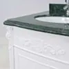 Kommod Badrum 60cm Ottawa Vit - Grön Marmor