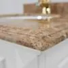 Kommod Badrum 60cm Nashville Vit - Beige Marmor