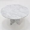 Soffbord Ø80cm Vit Marmor - Matisse