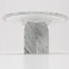 Soffbord Ø80cm Vit Marmor - Matisse