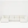 U-modulsoffa Vänster 343cm Vit - London