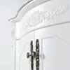 Kommod Badrum 80cm Ottawa Vit - Vit Marmor