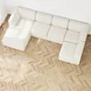 U-modulsoffa Vänster 343cm Vit - London
