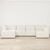 U-modulsoffa Vänster 343cm Vit - London