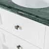 Kommod Badrum 60cm Vit Utah - Grön Marmor