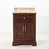 Kommod Badrum 60cm Brun Wyoming - Beige Marmor