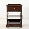 Kommod Badrum 60cm Brun Wyoming - Vit Marmor