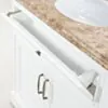 Kommod Badrum 80cm Wyoming Vit - Beige Marmor