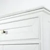 Kommod Badrum 80cm Wyoming Vit - Vit Marmor