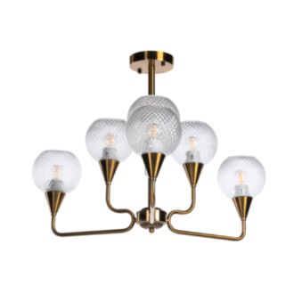 Taklampa Ø75cm Warsawa Guld