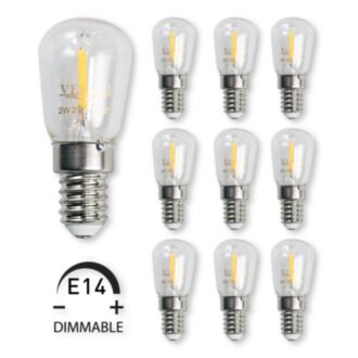 Päronlampa E14 LED Dimbar 2W 10-pack