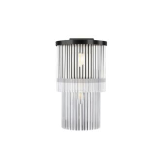 Kristall Vägglampa Venice Svart H42cm
