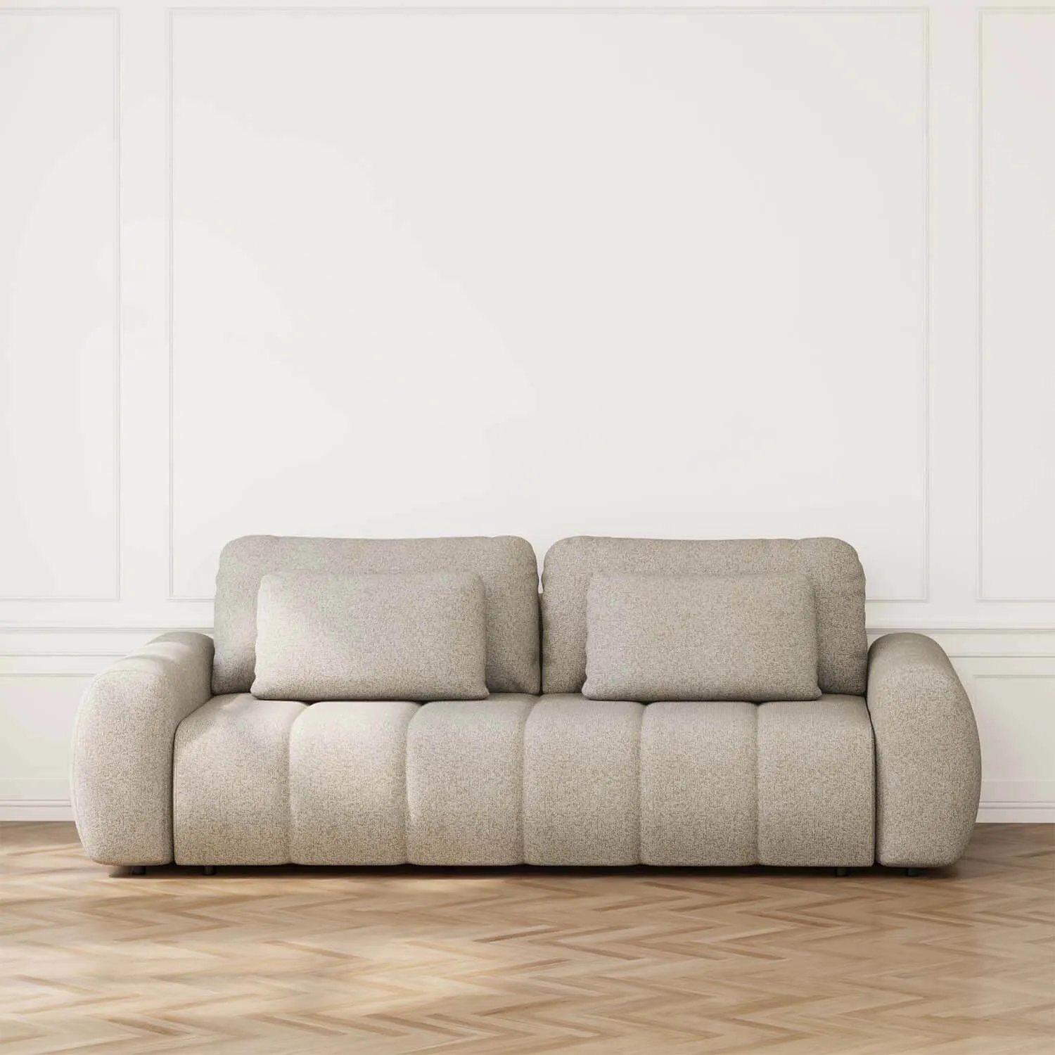 Soffa 3-sits 258cm Beige - Miami