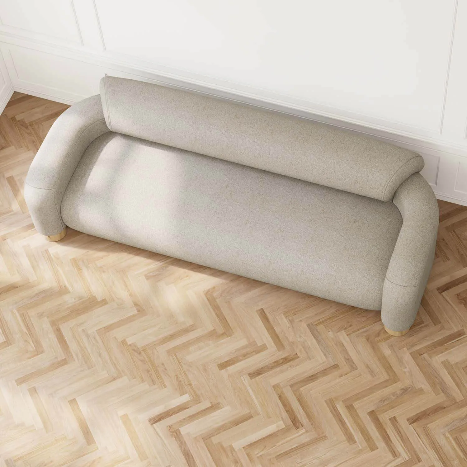 Soffa 3-sits 273cm Beige - Seattle