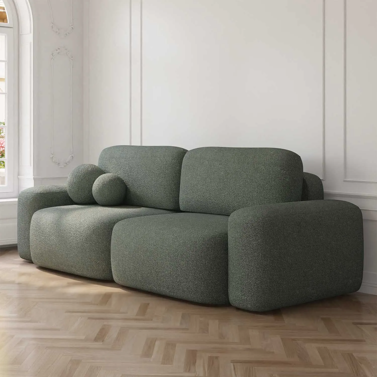 Soffa 3-sits 253cm Mintgrön - Huntington