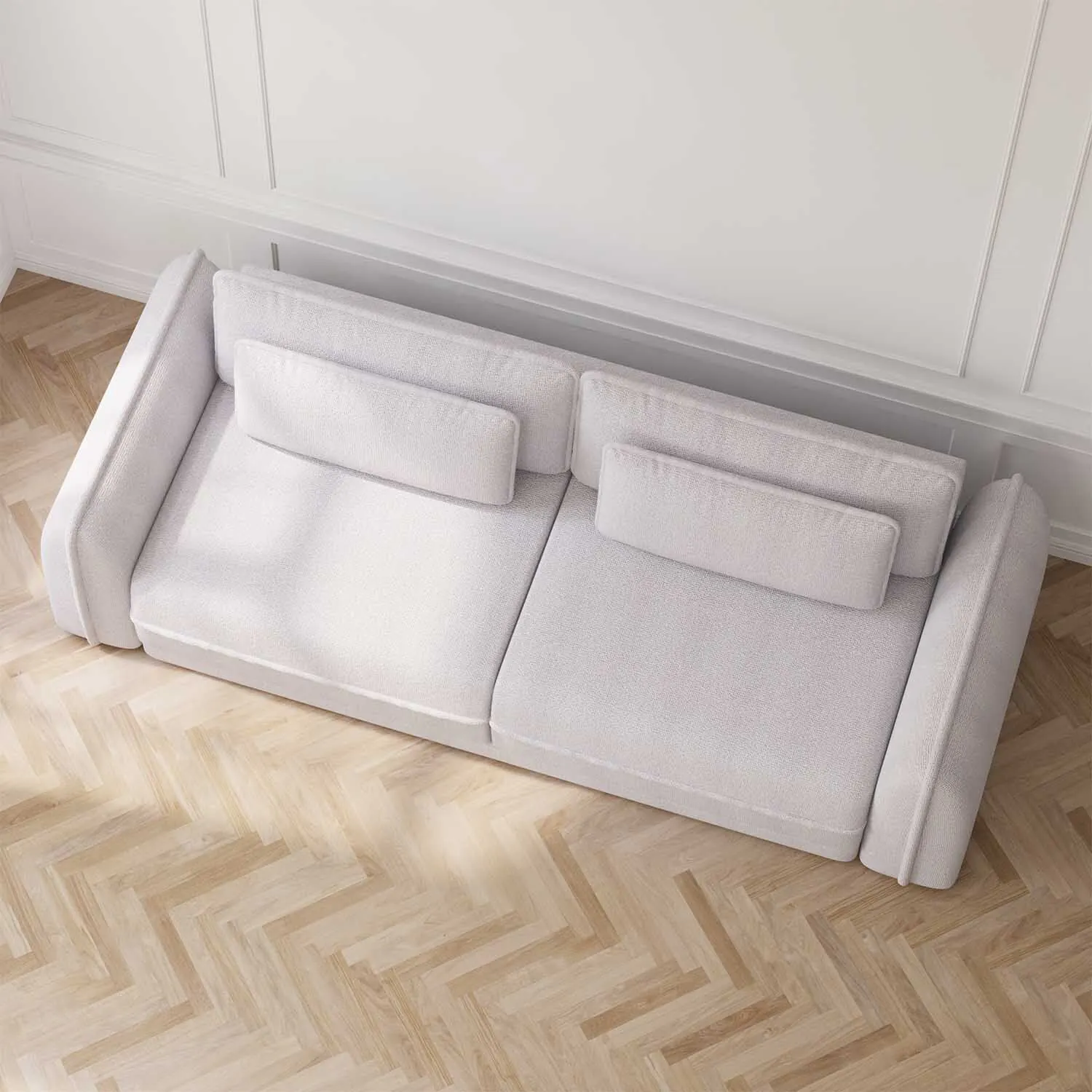 Soffa 3-sits 253cm Ivory - Stockholm