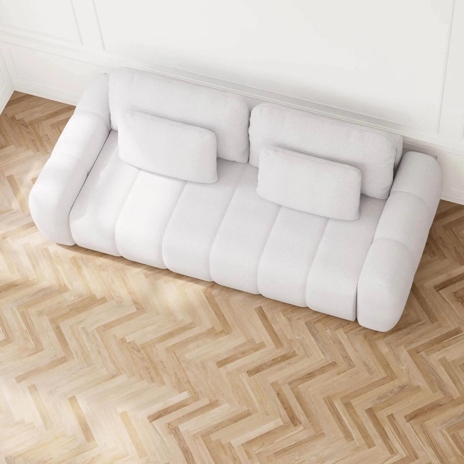 Soffa 3-sits 258cm Ivory - Miami