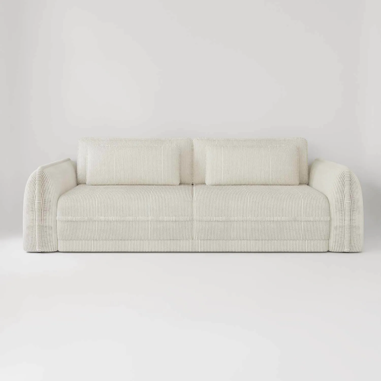 Soffa 3-sits 253cm Stripe Beige - Stockholm