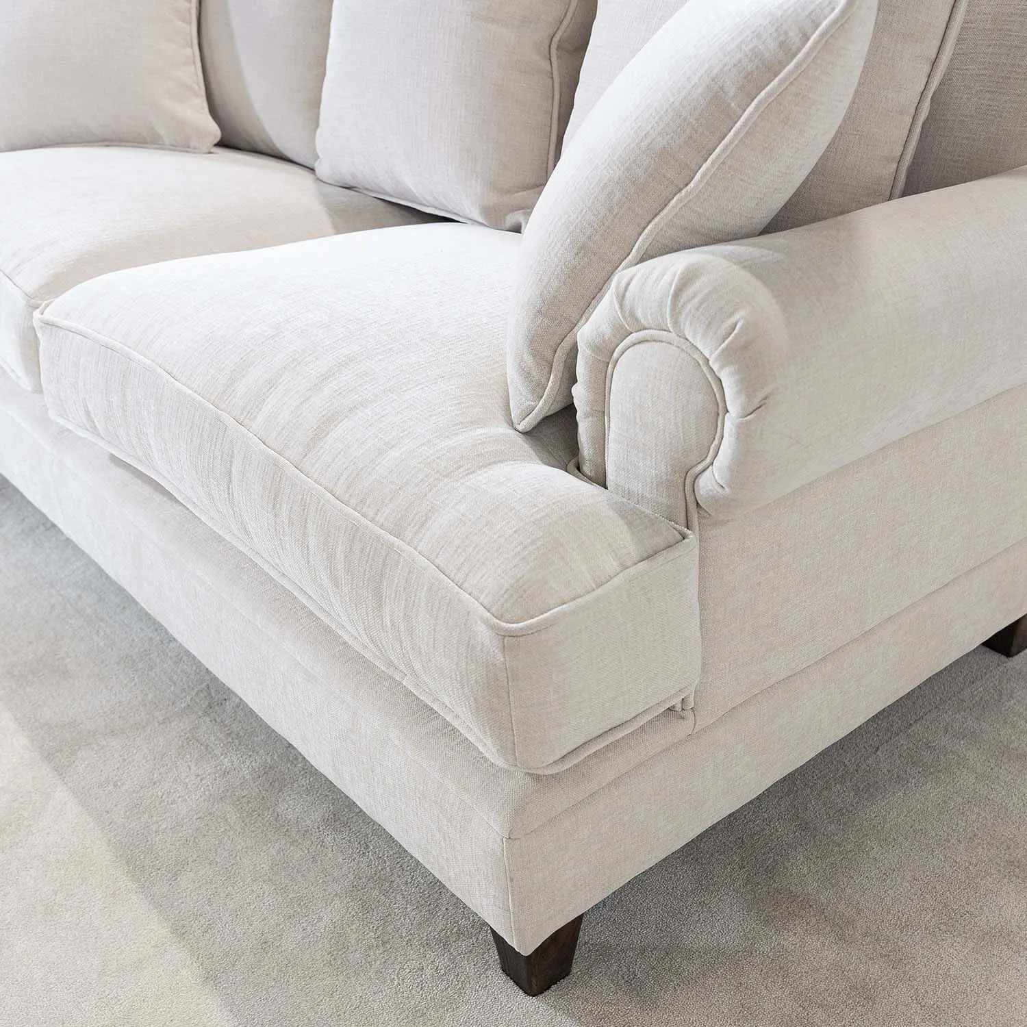 Beige Soffa 2-sits 210cm - Hampton