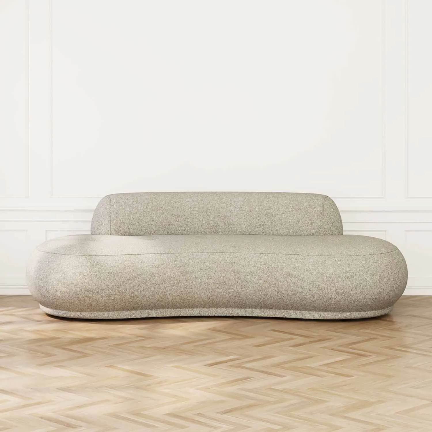 Soffa 3-sits 253cm Beige - Bel Air