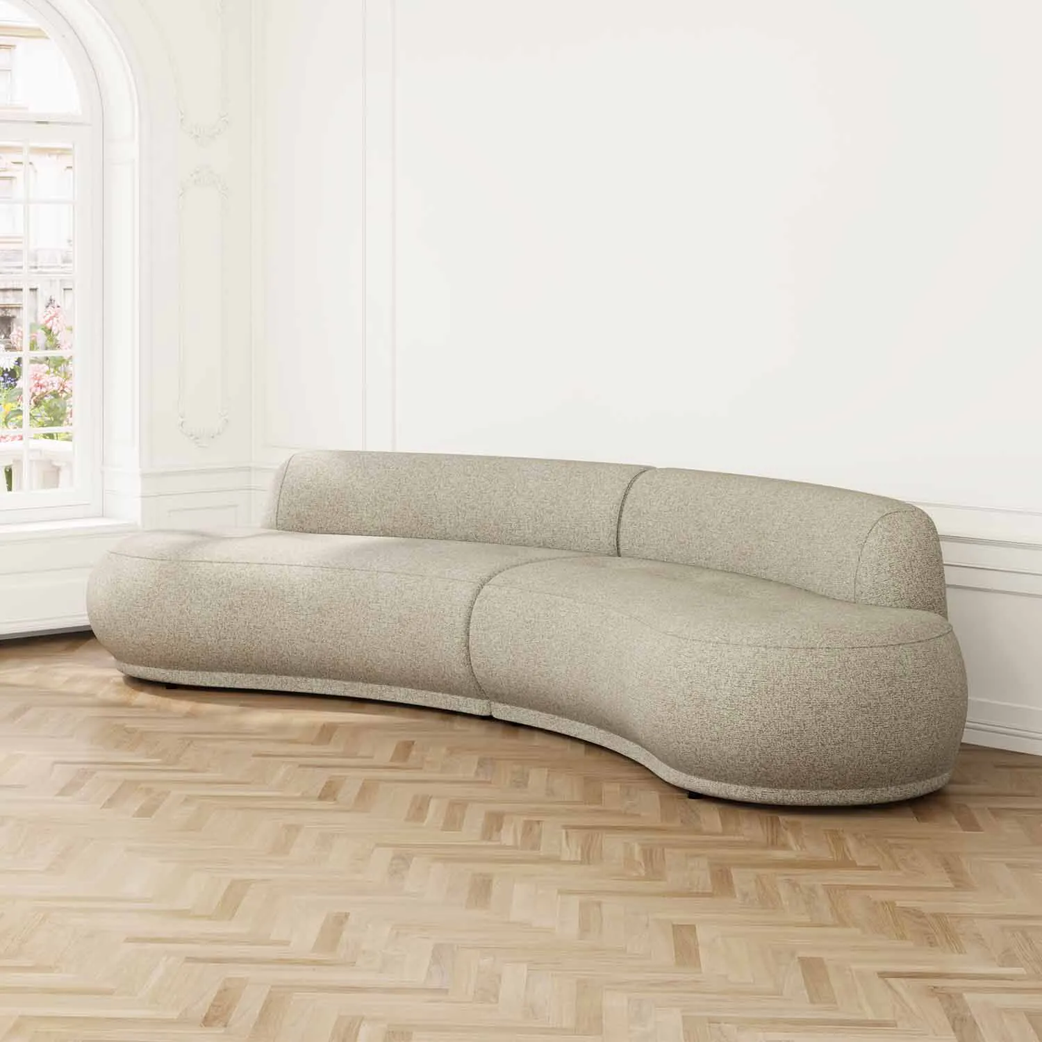 Soffa 3-sits XL 350cm Beige - Bel Air