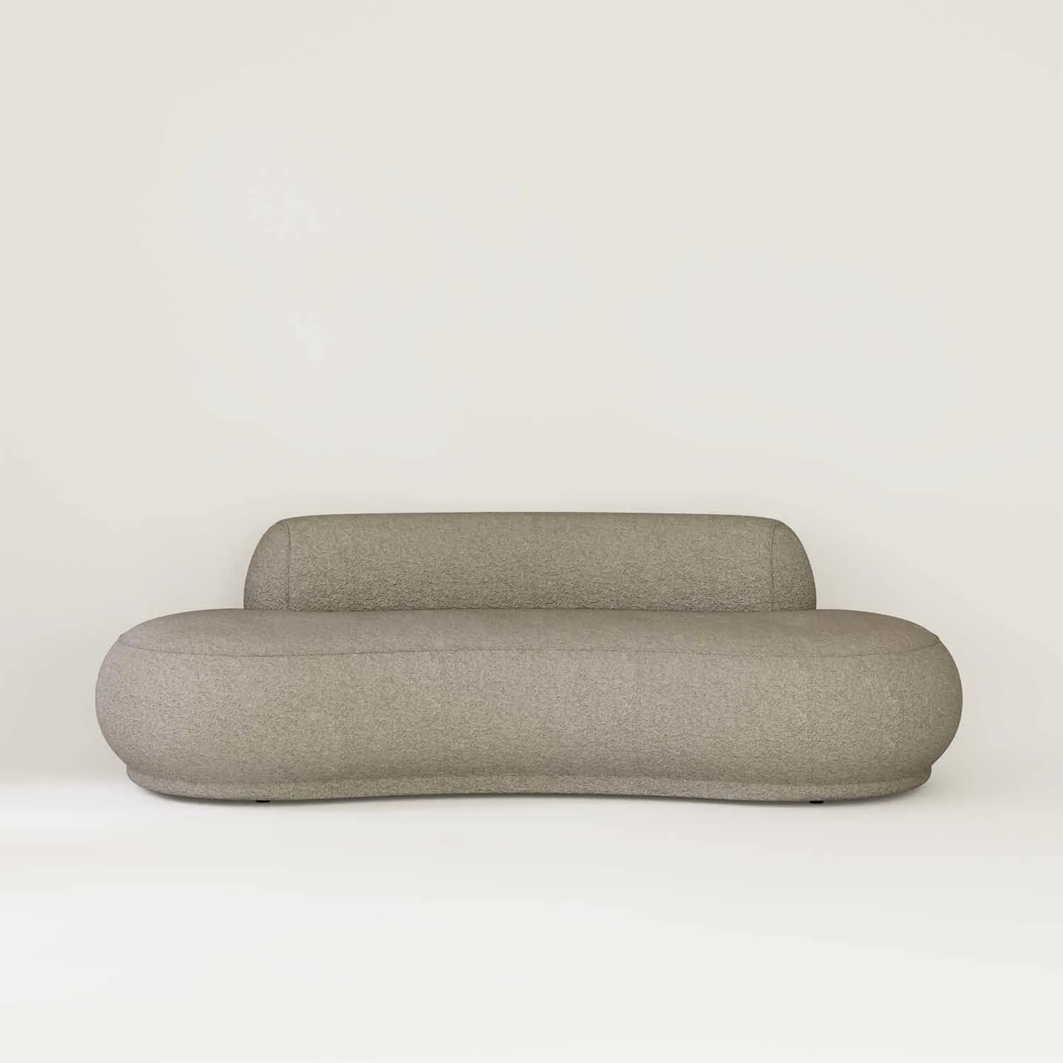 Soffa 3-sits 253cm Beige Boucle - Bel Air