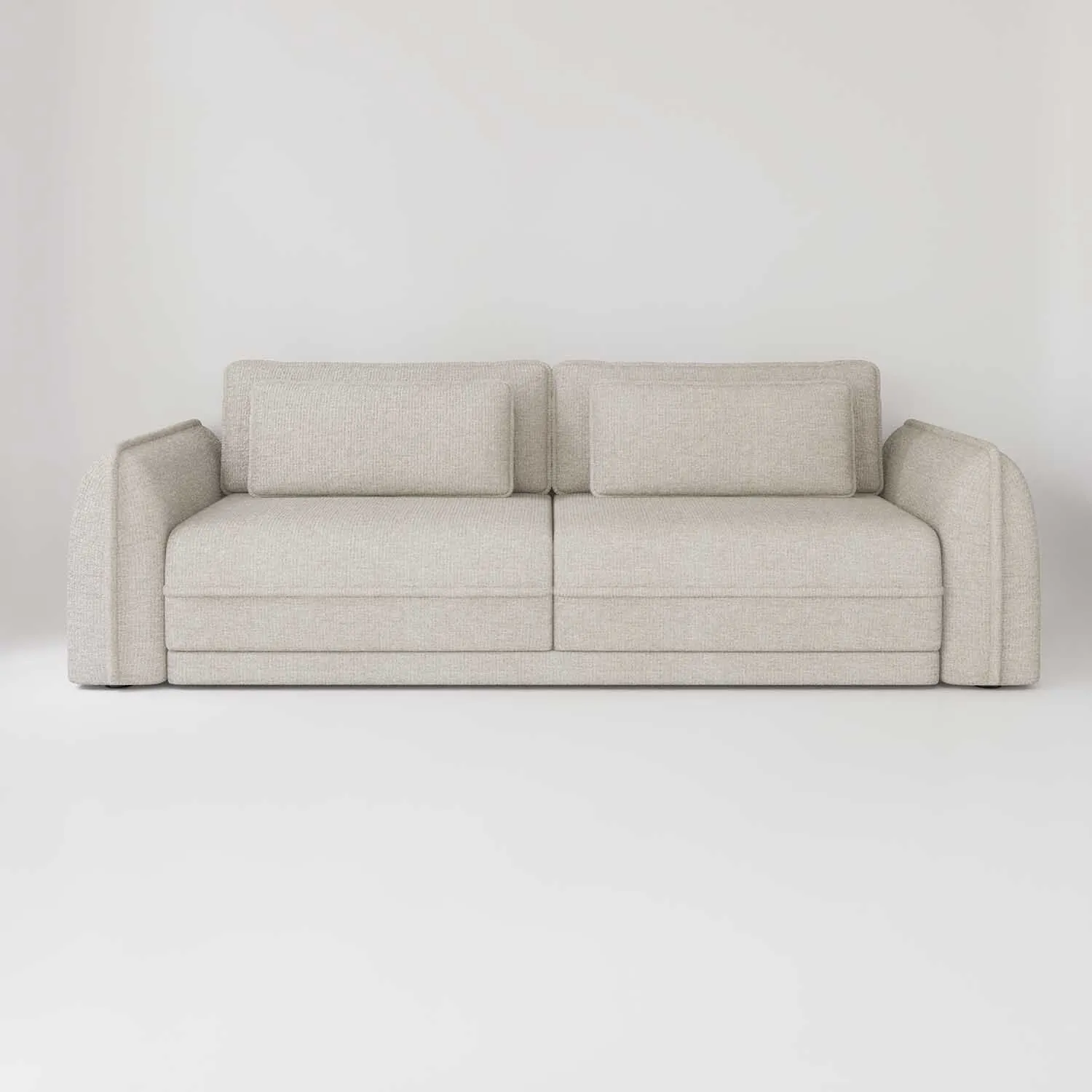 Soffa 3-sits 253cm Beige - Stockholm