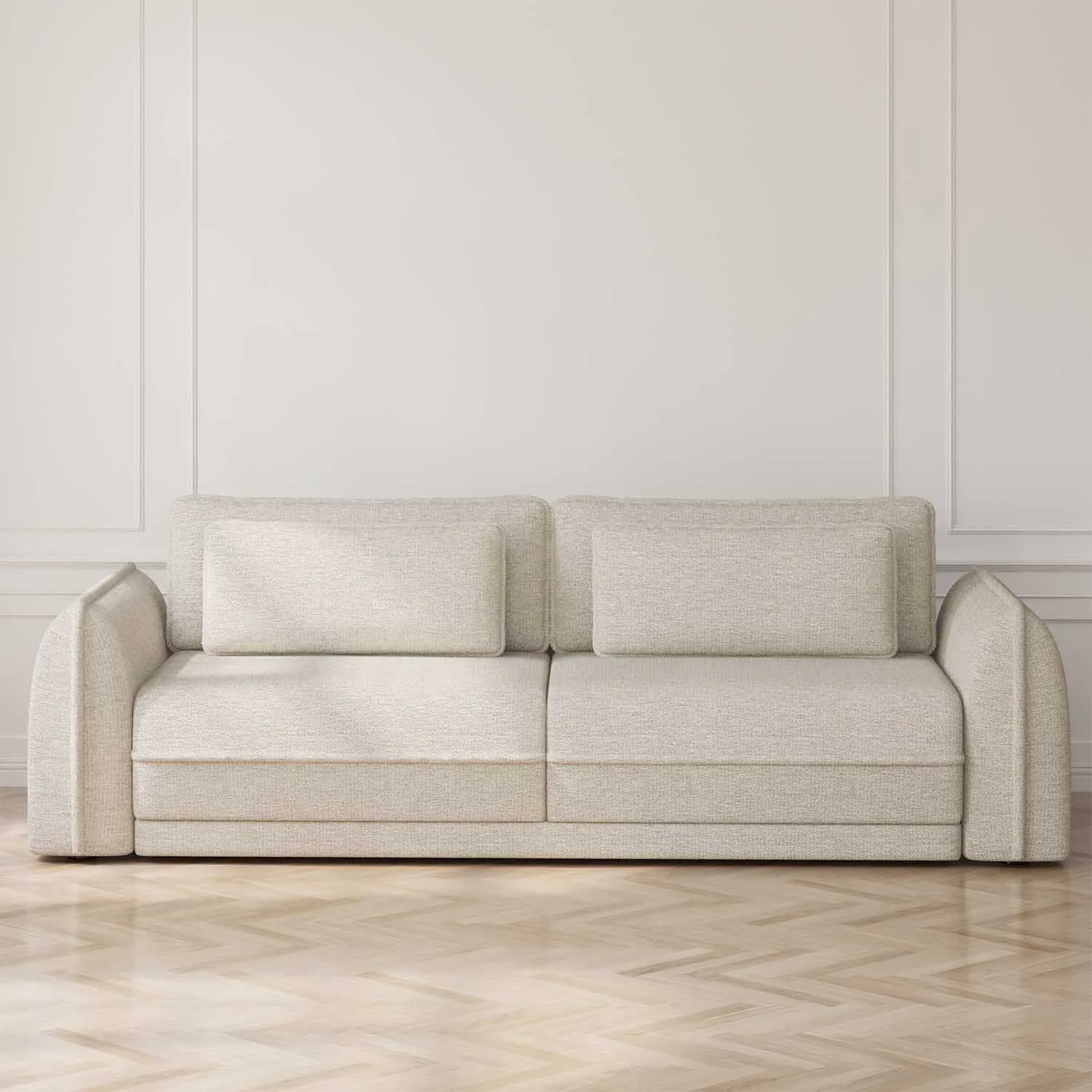 Soffa 3-sits 253cm Beige - Stockholm