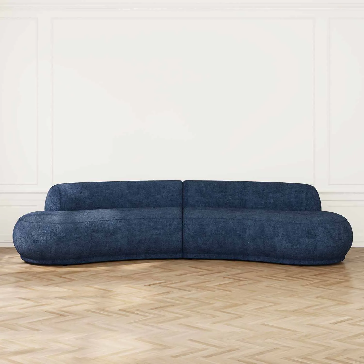 Soffa 3-sits XL 350cm Blå - Bel Air