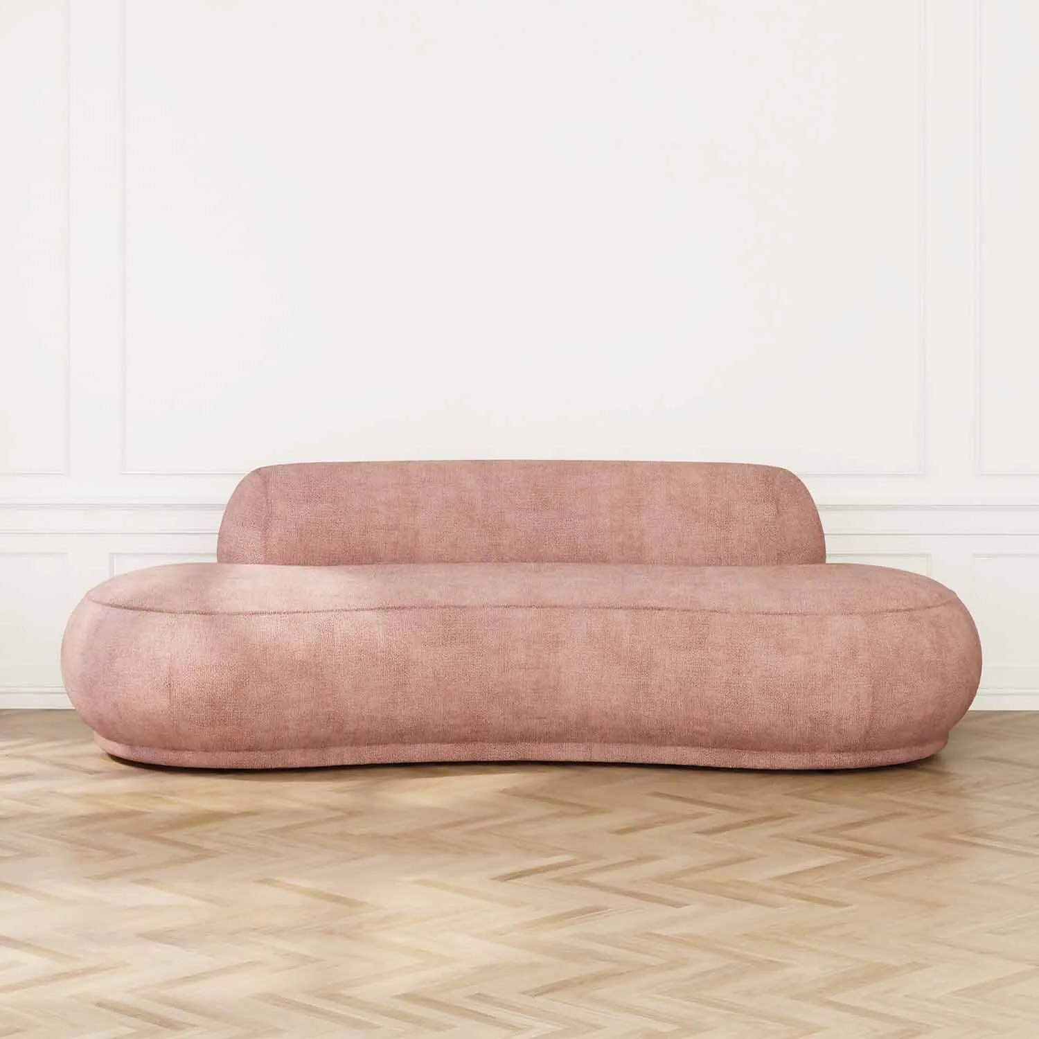 Soffa 3-sits 253cm Rosa - Bel Air