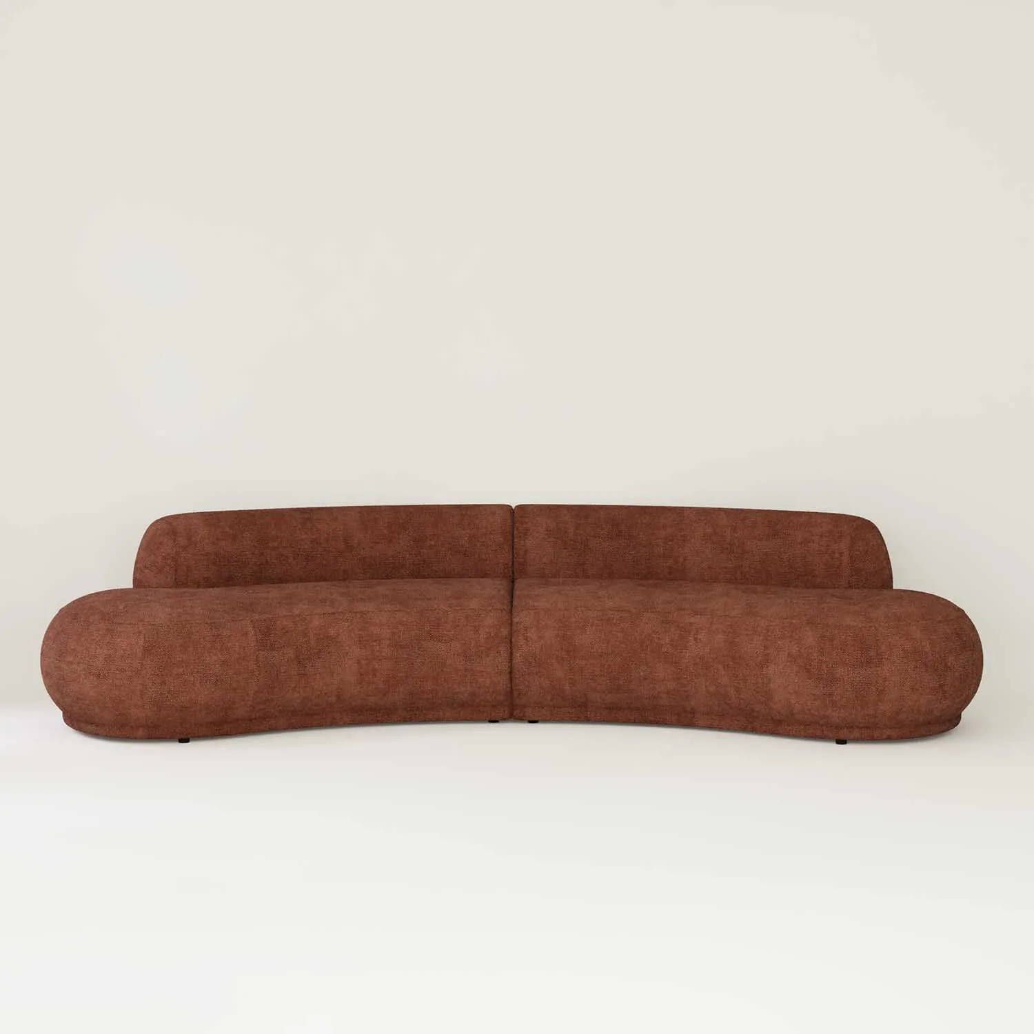 Soffa 3-sits XL 350cm Roströd - Bel Air