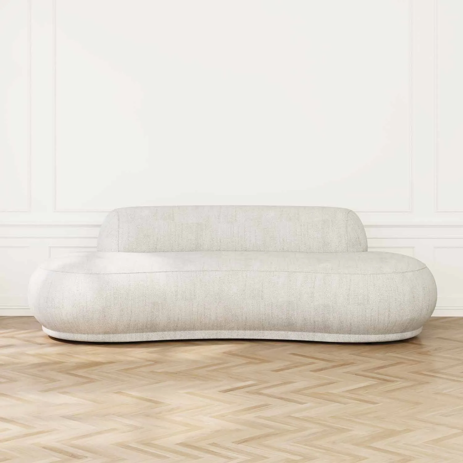 Soffa 3-sits 253cm Greige - Bel Air